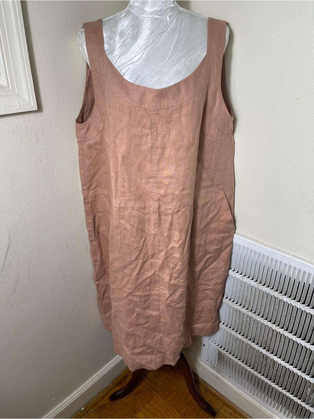 MAGIC LINEN PINAFORE LINEN DRESS